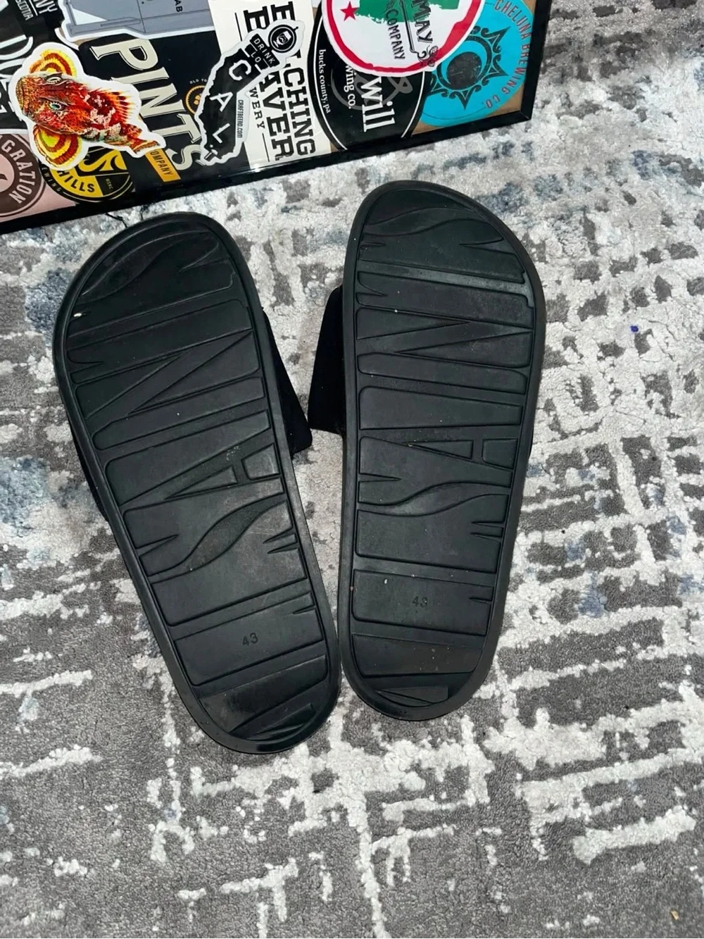All Saints black slide